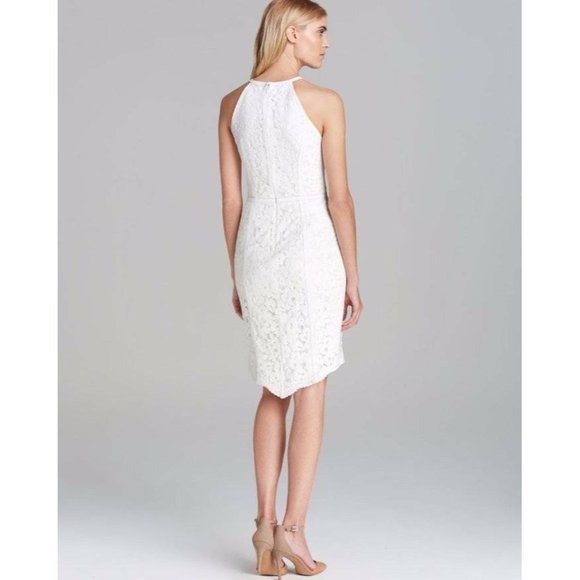 Cynthia Steffe Ryder Lace & Leather Halter Dress - Picture 2 of 4